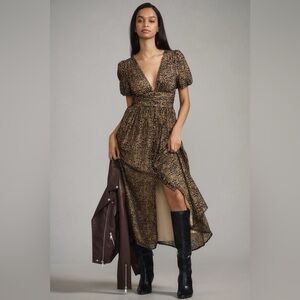 NWT Size 6P - The Katerina Button-Front Dress: Velvet Edition